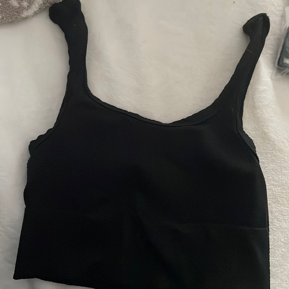 BLACK SPORTS BRA TANK